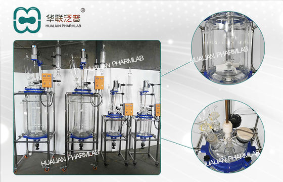 reaktor 10L 50L 100L Mantelglasin fine chemischer Biopharmaceutical/Mantelglasreaktor